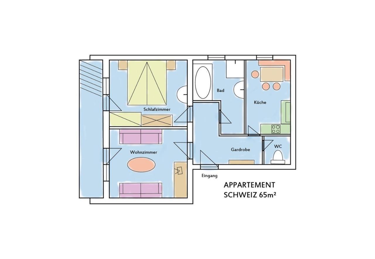 Drei Sonnen Landhaus Reihan 瑙德斯 客房 照片